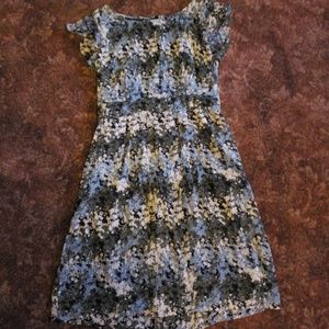 Soft flutter sleeve dress